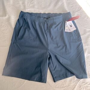 NWT Spyder XL Men's Dark Blue Athletic Shorts with Zipper Pockets